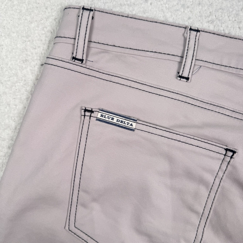 Blue Delta Pants Mens 42x29 5 Pocket Chino Stretch Contrast Custom Made USA - Picture 6 of 12